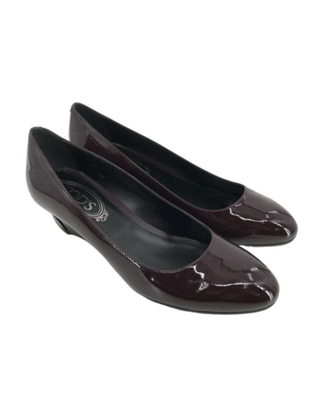 Tod's Black Logo Details Heels