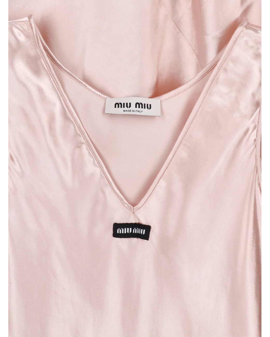 Miu Miu Pink Sleeveless Dress
