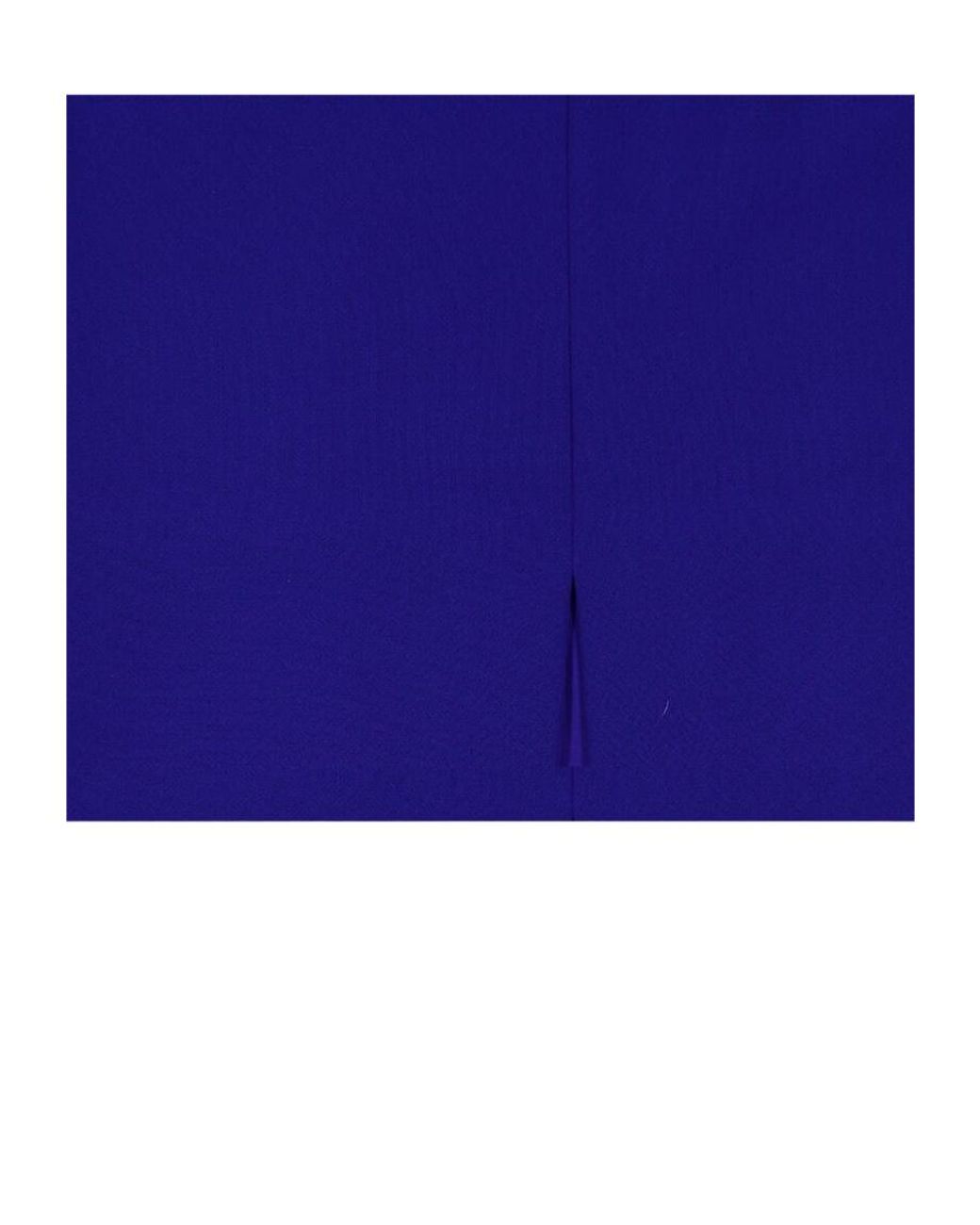 Roland Mouret Blue Cape-Overlay Crepe Midi Dress