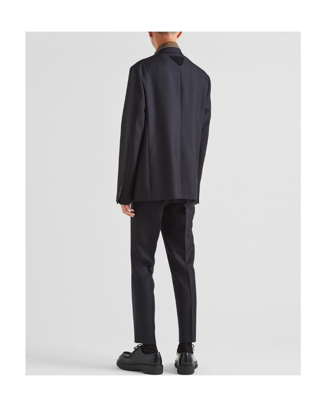 Prada Black Single-Breasted Long-Sleeved Jacket for men
