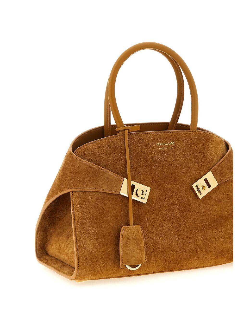 Ferragamo Brown 'Hug Th S' Handbag