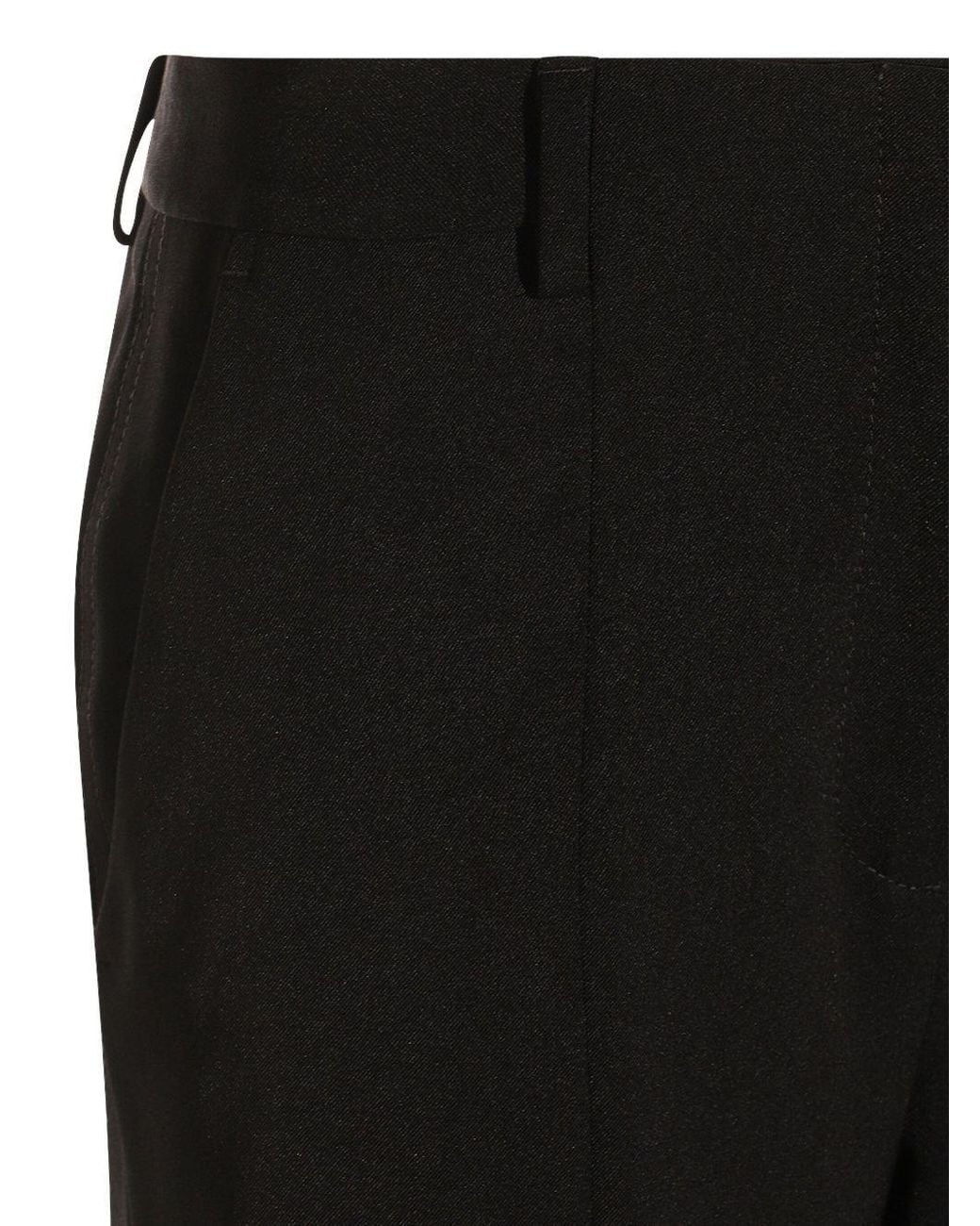 Jean Paul Gaultier Black Wide Leg Tailored Trousers