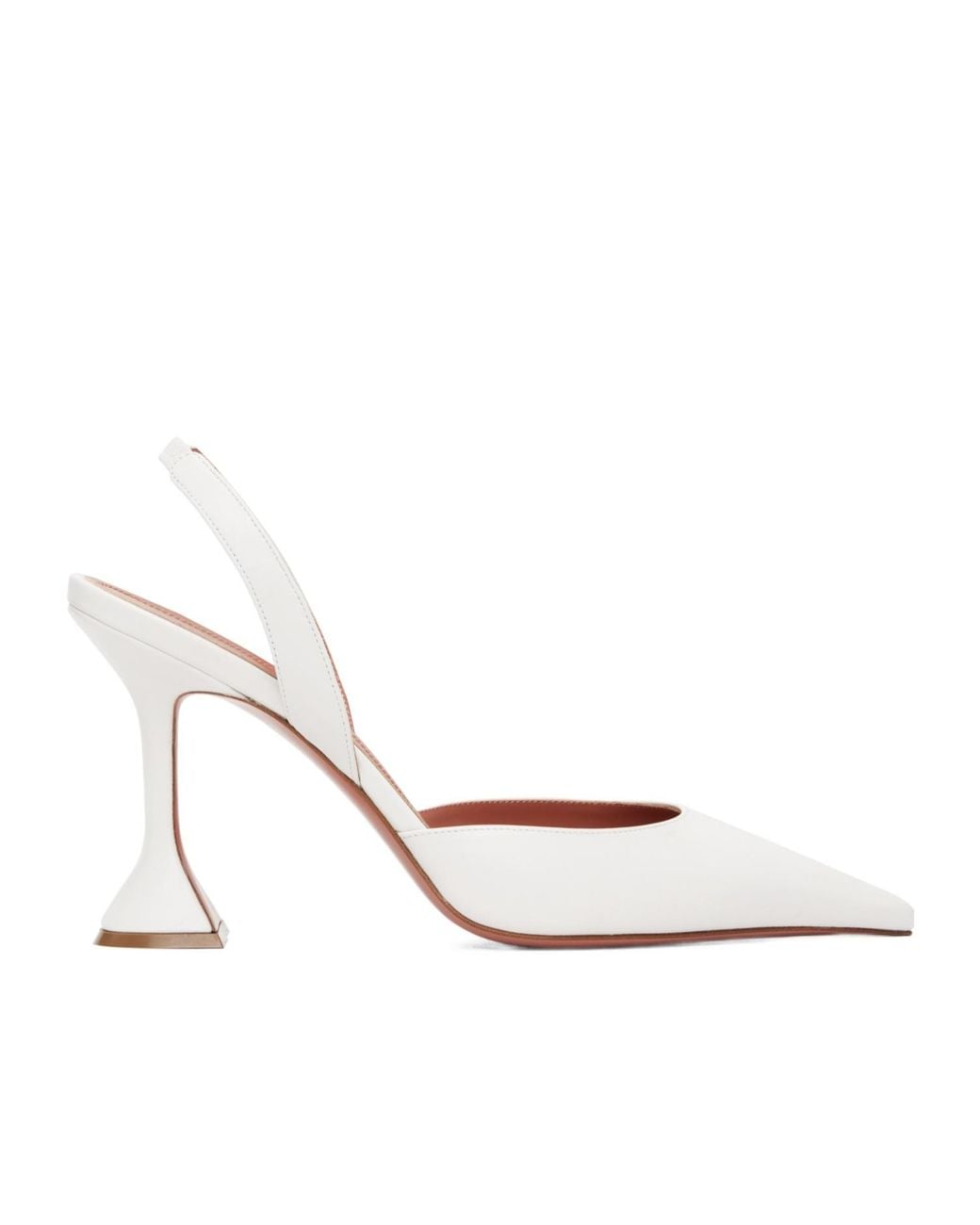 AMINA MUADDI White Holli Sling 95 Pointed-Toe High-Heeled Sandals
