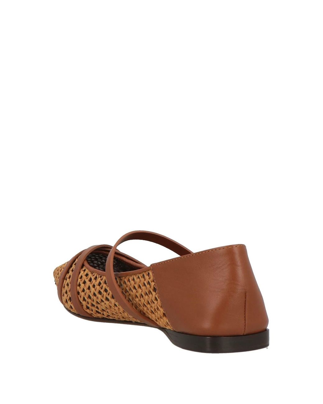 Max Mara Brown Hollow-Out Design Ballet Flats