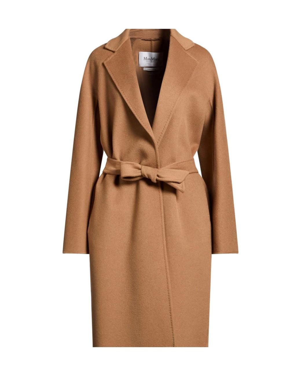 Max Mara Brown Wool Belted Coat