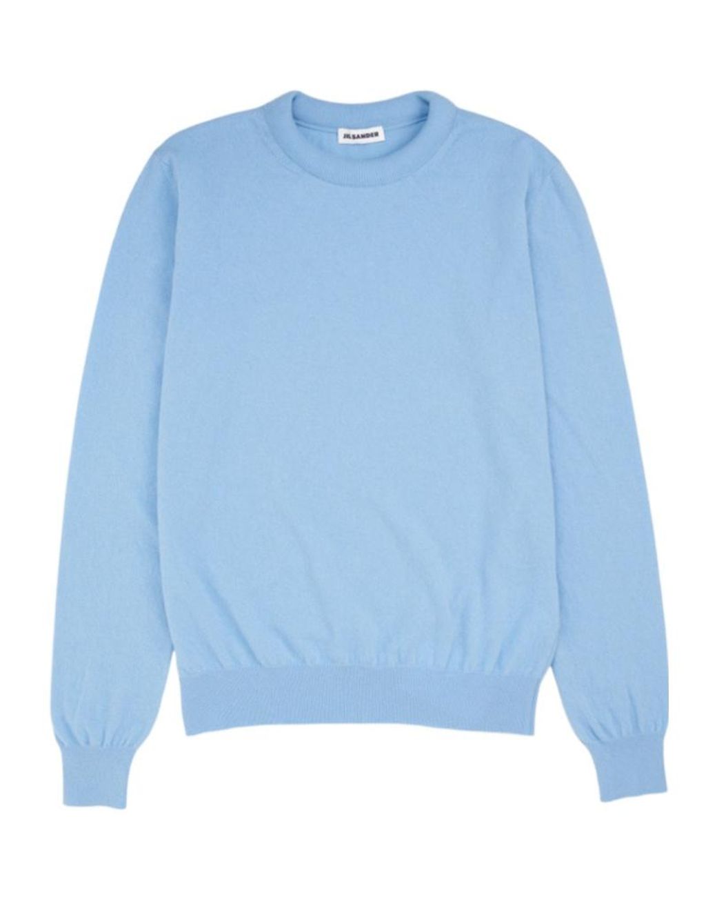 Jil Sander Blue Long-Sleeve Crew-Neck Sweater for men