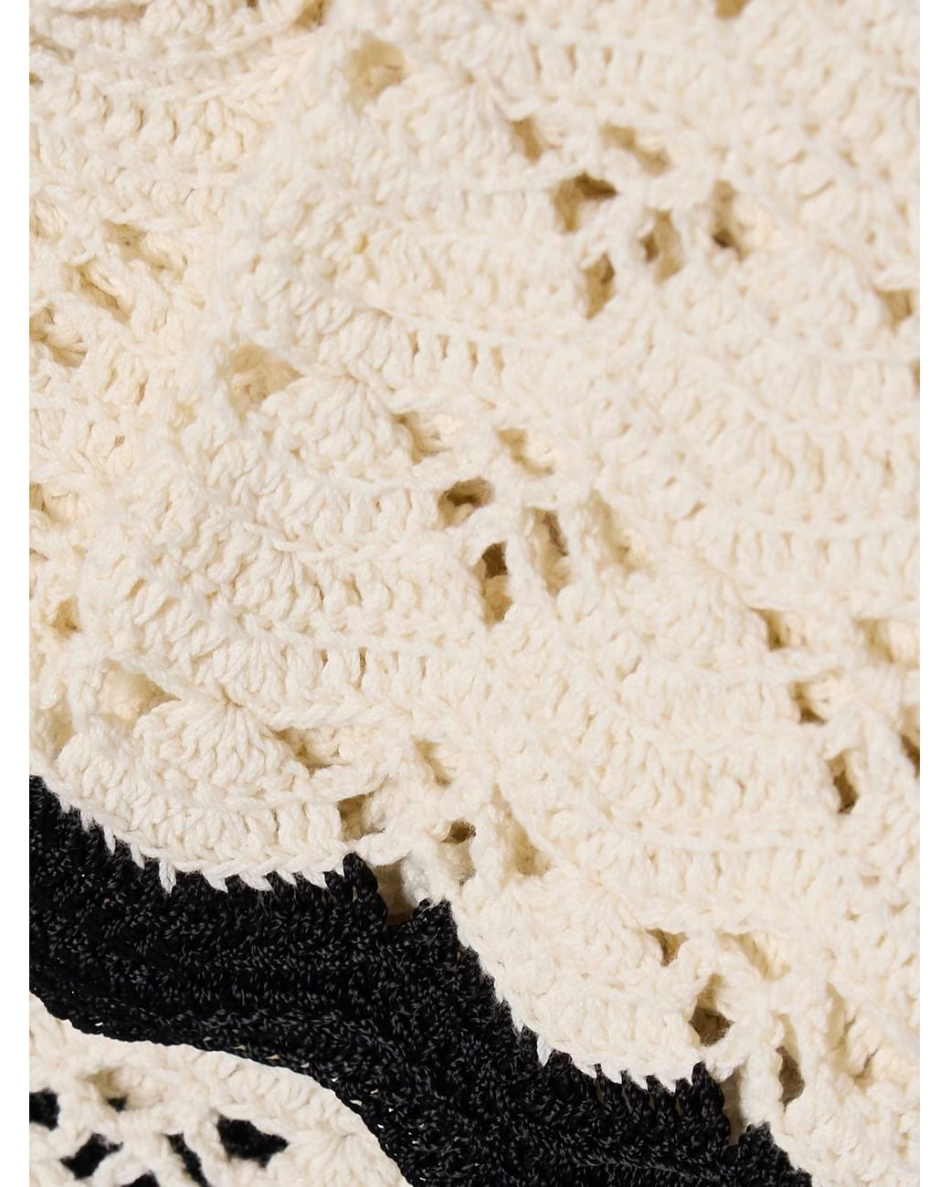 Zimmermann Natural Rhiannon Scoop Neck Crochet Tank