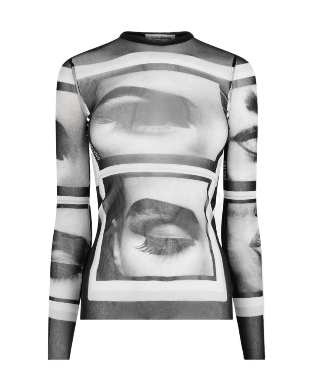 Jean Paul Gaultier Gray Printed Pattern Cover-Up