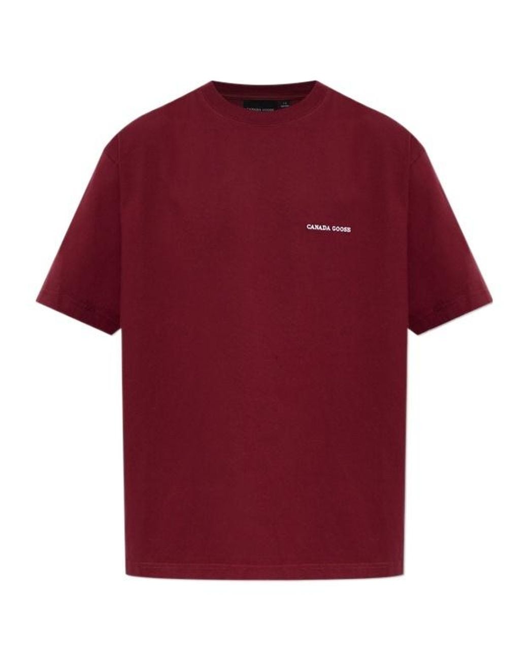 Canada Goose Red Short-Sleeved T-Shirt for men
