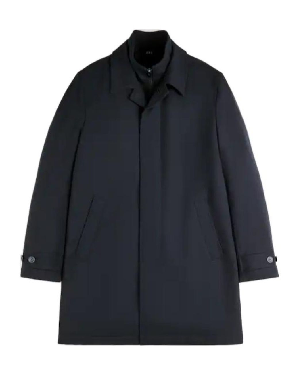 Fay Blue Single-Breasted Coat for men