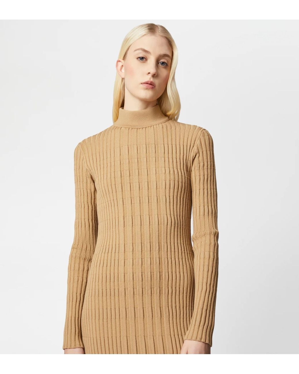 Tod's Natural Long Knitted Dress