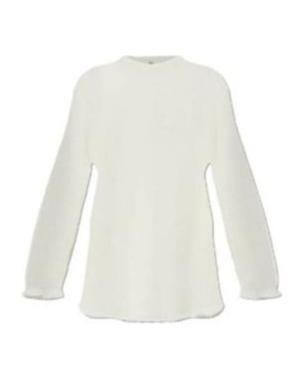 Totême White Totême Semi-Sheer Knitted Jumper
