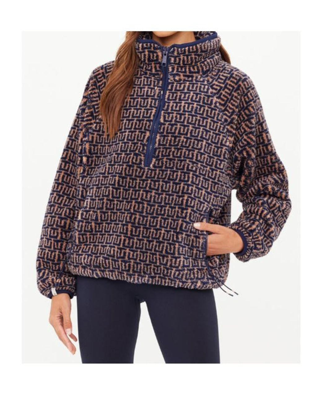 The Upside Brown Castilla Harlow Monogram Sweatshirt