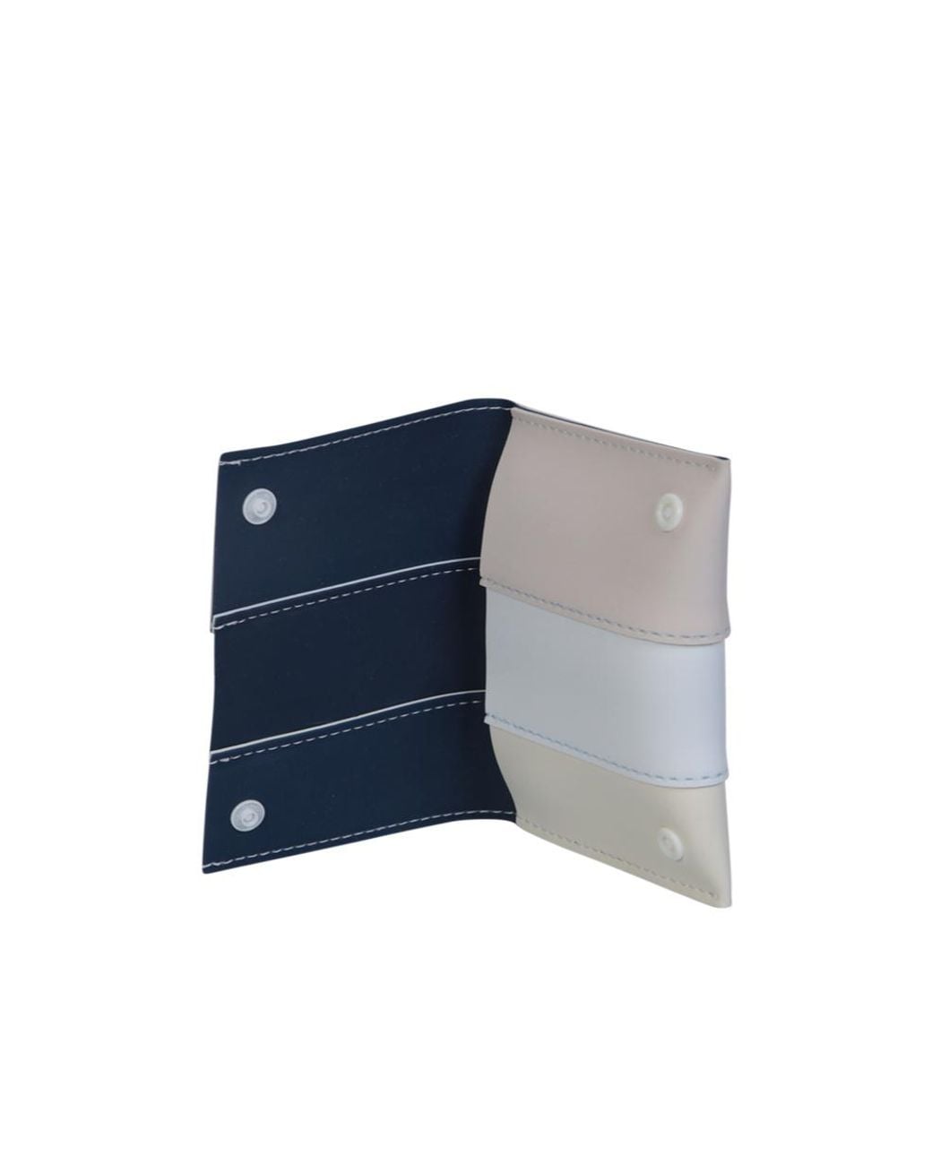Sunnei White Gomma 3 Panelled Card Holder for men
