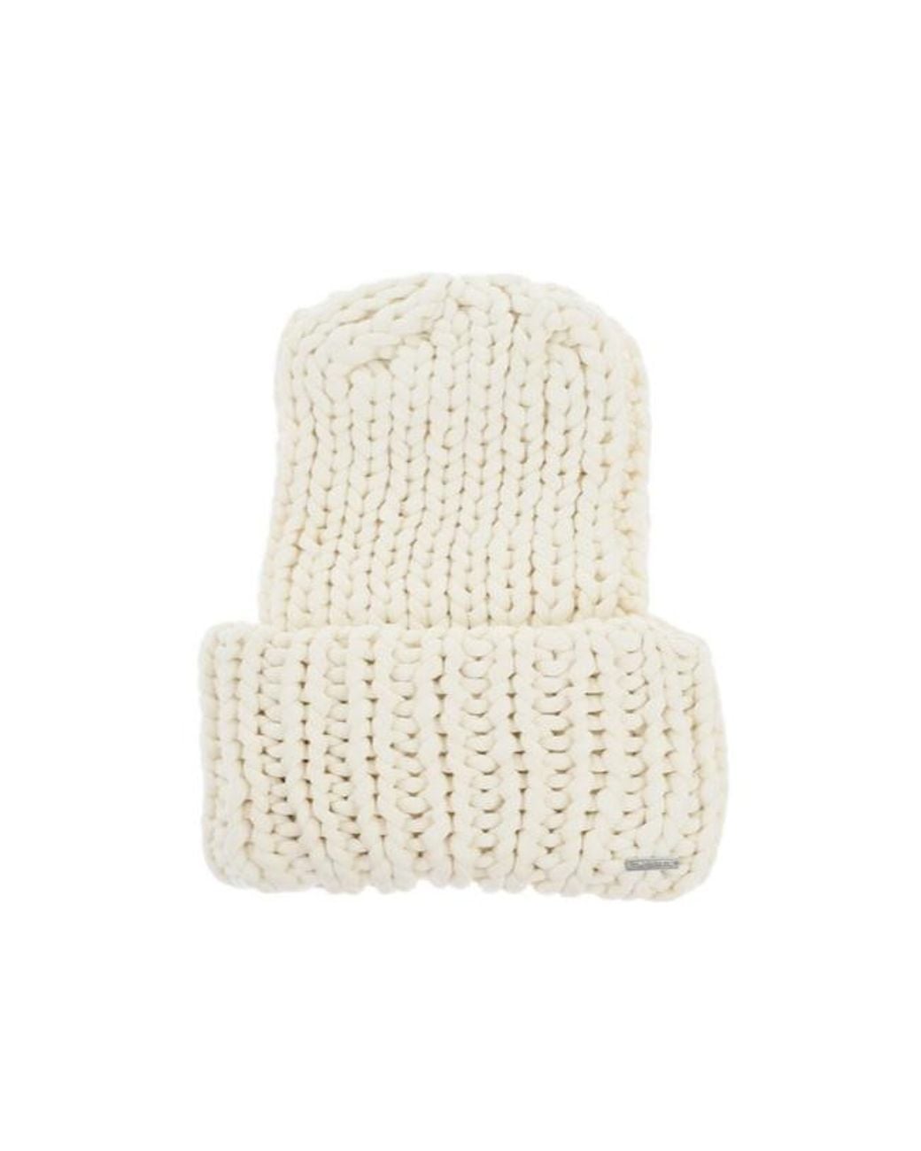 DSquared² White Logo-Plaque Beanie