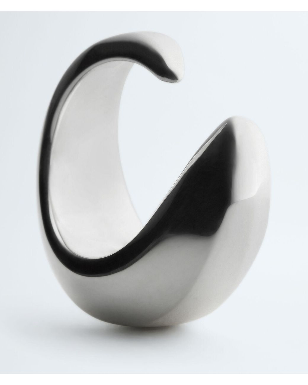 Bottega Veneta Black Prisma Ring