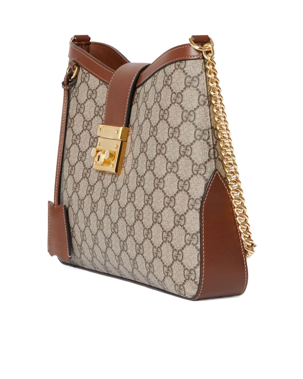 Gucci Brown Large Padlock Shoulder Bag