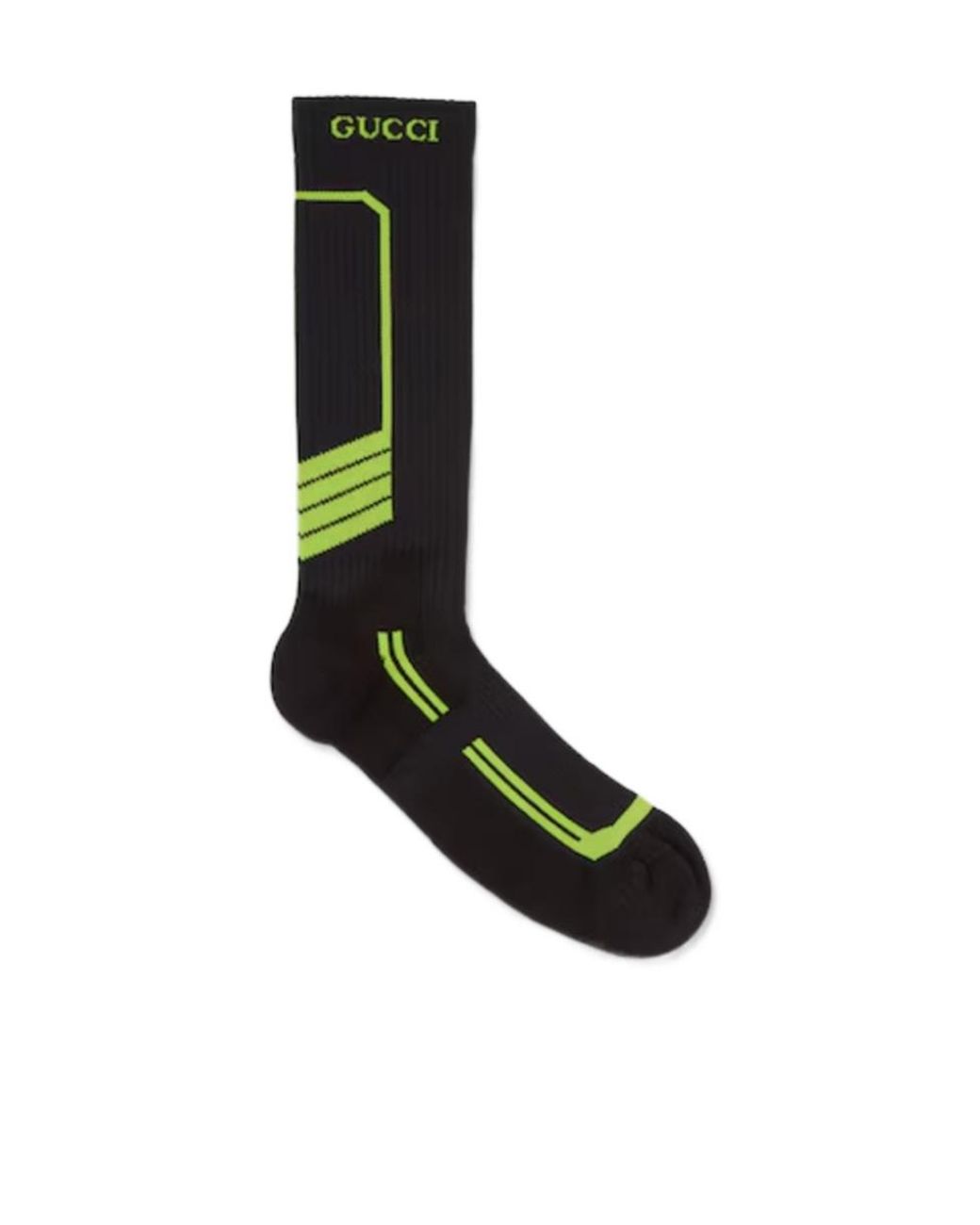 Gucci White Logo Intarsia Socks for men