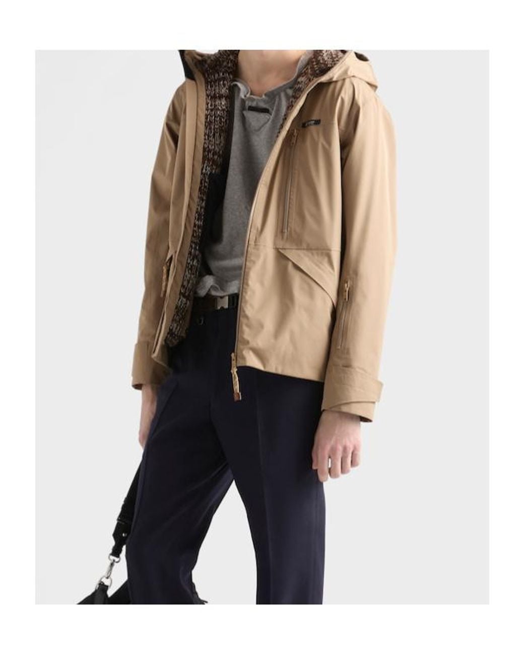 Prada Natural Technical Fabric Jacket for men
