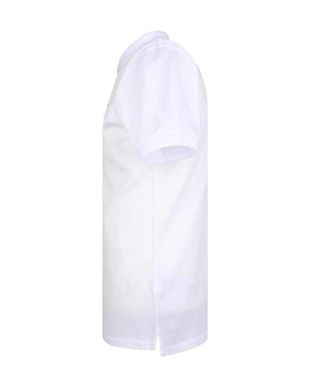 Emporio Armani White Logo-Embroidered Polo Shirt for men