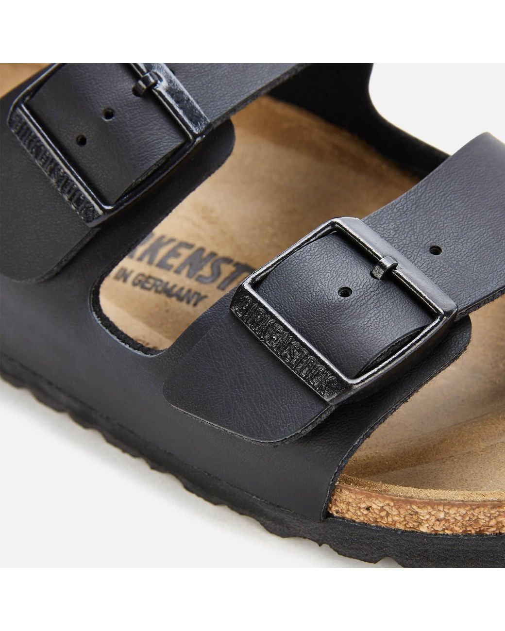 Birkenstock Black Two-Strap Slide Sandals