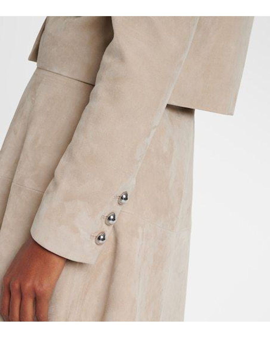 Altuzarra Natural Astley Suede Jacket