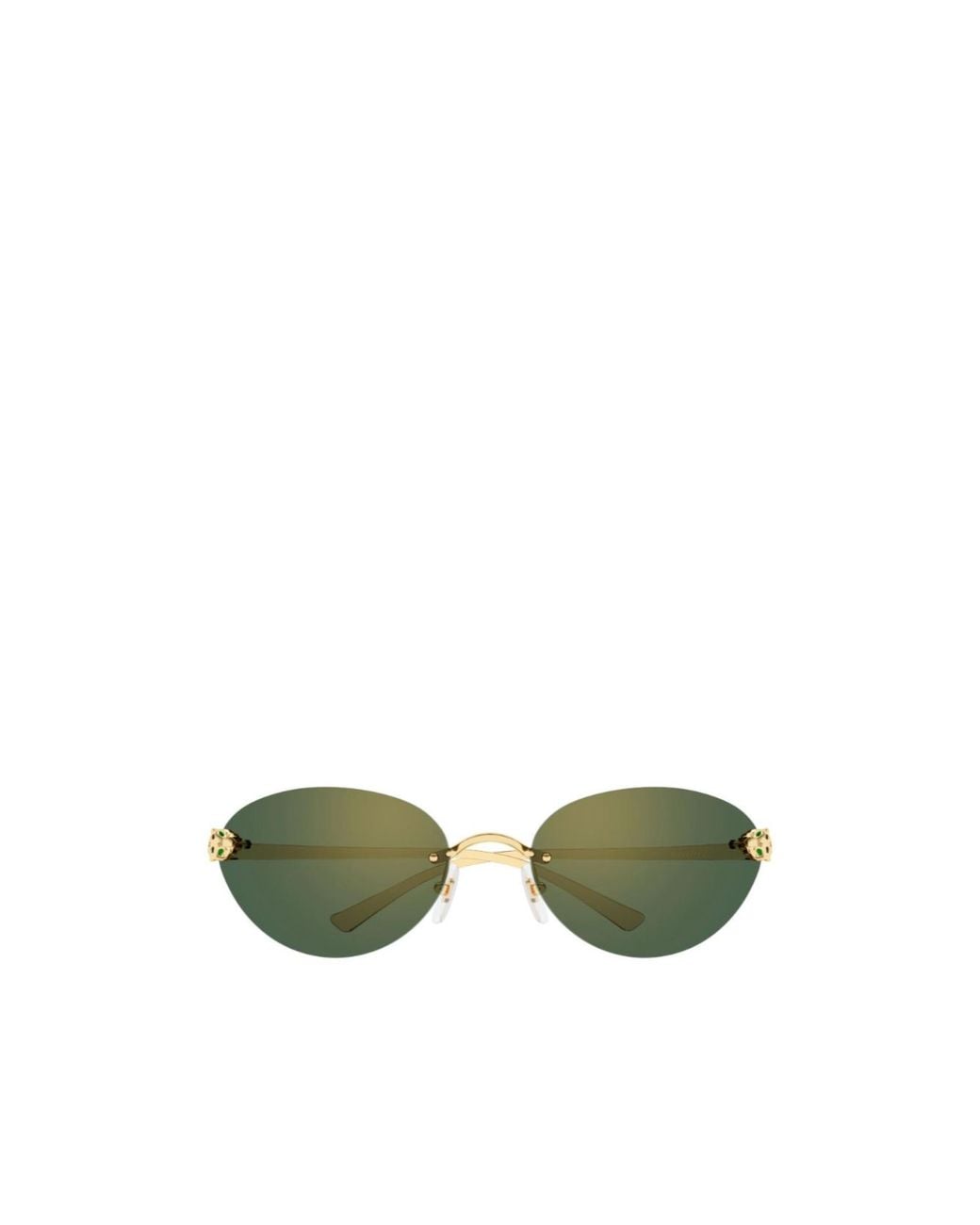 Cartier Green Cat-Eye Sunglasses