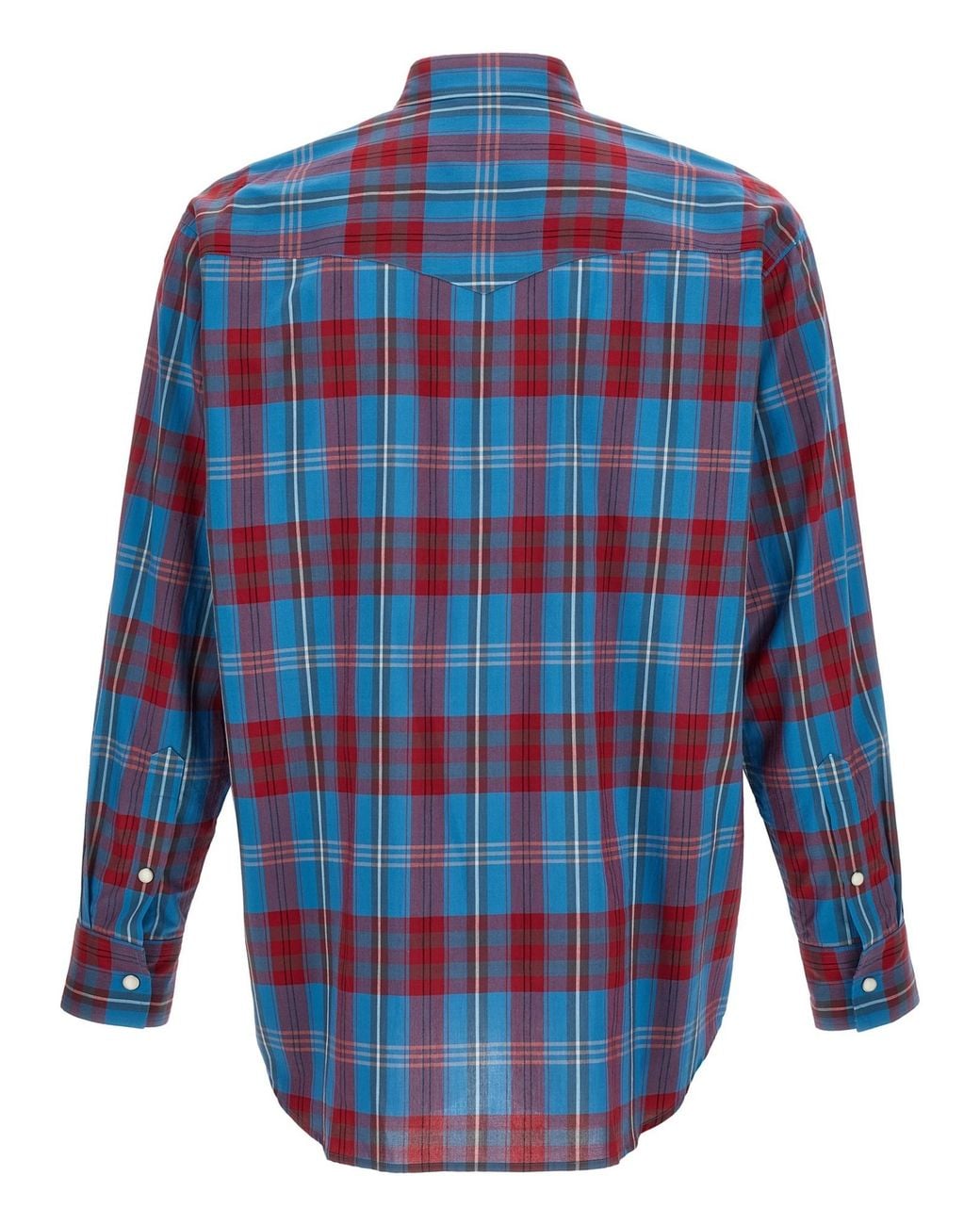 Auralee Blue Long-Sleeved Shirt for men