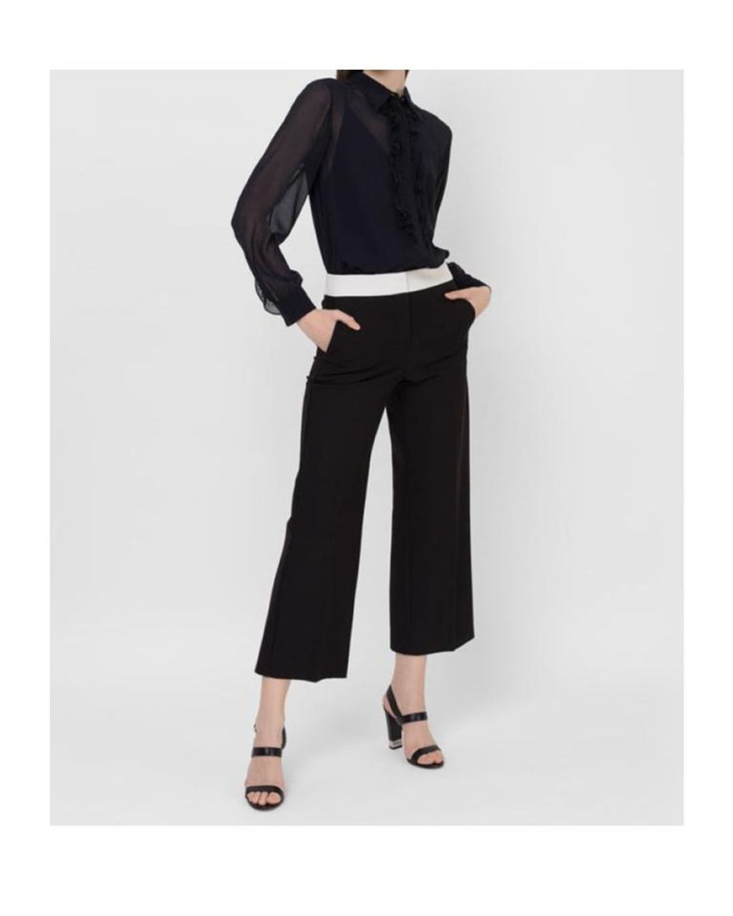Max Mara Black Pocket Casual Pants