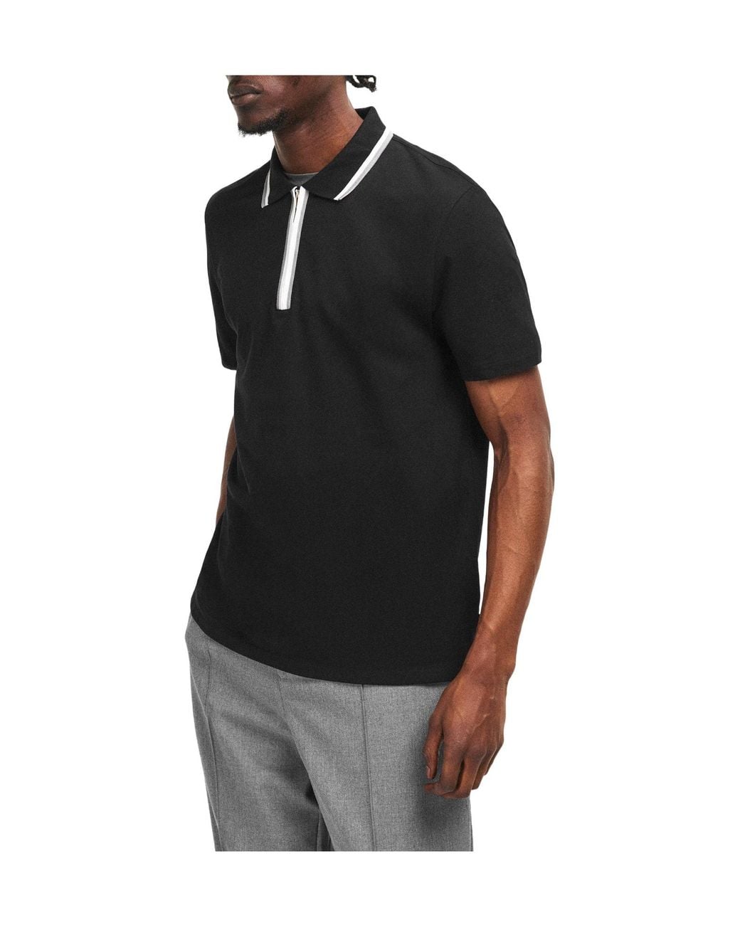 Paul Smith Black Shortsleeve Polo for men
