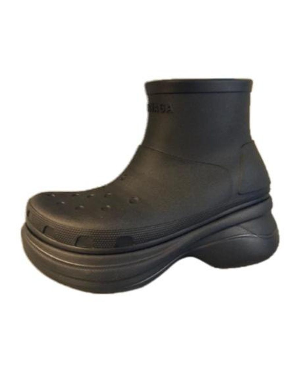 Balenciaga Black X Crocs Ankle Boots for men