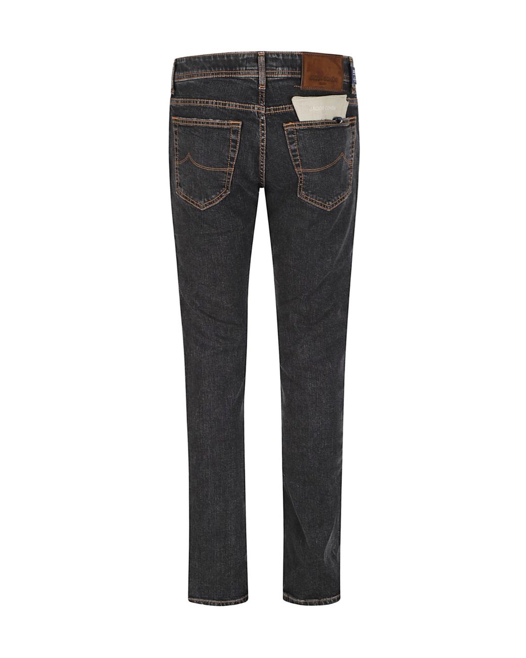 Jacob Cohen Gray Bard Faded Slim-Fit Jeans for men