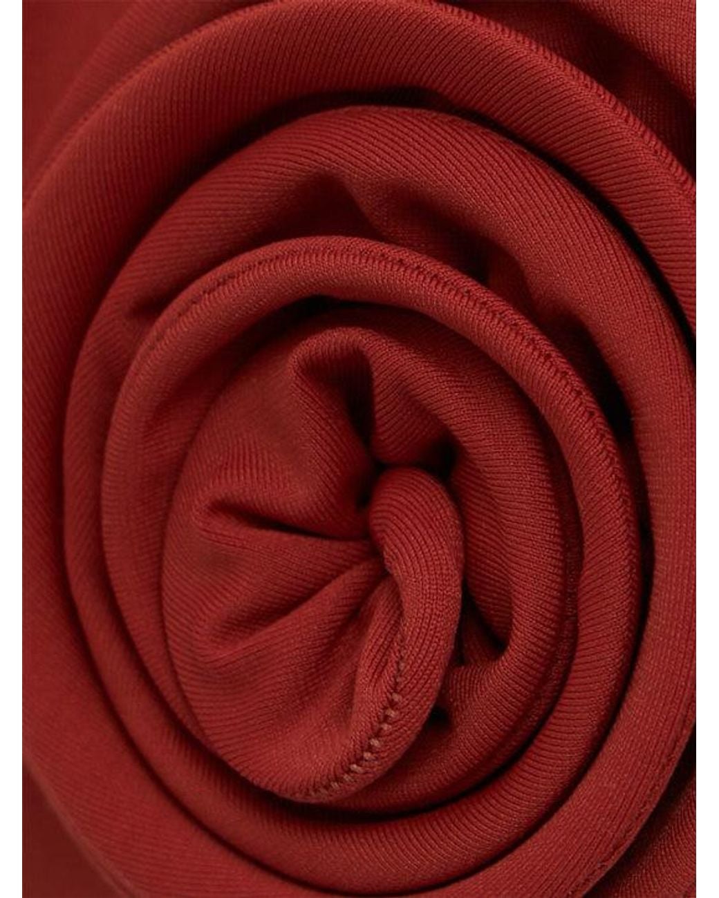 Magda Butrym Red Rose Detail Bikini Top