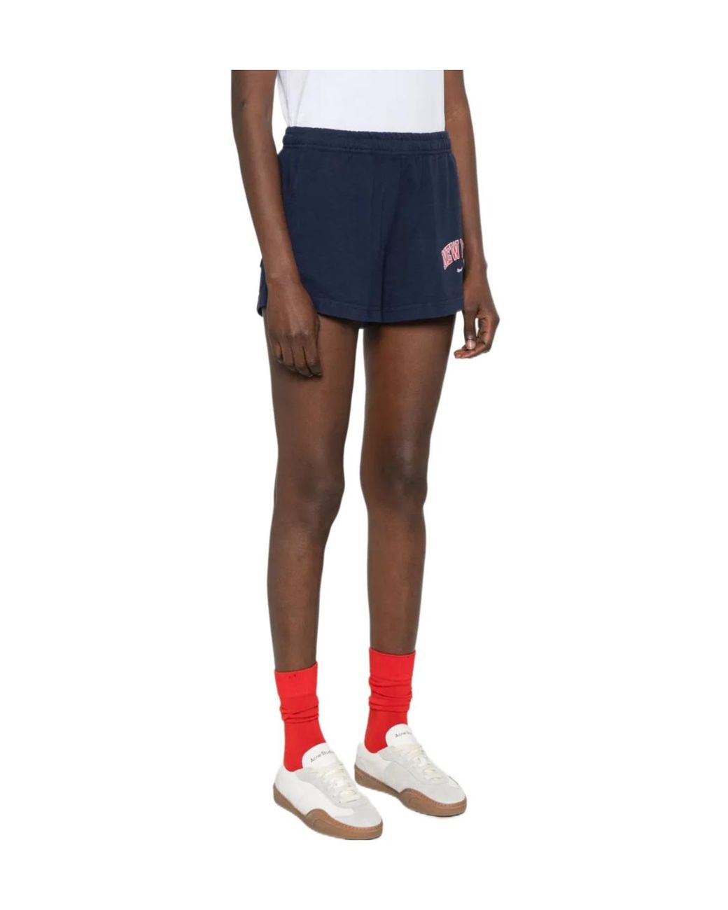 Sporty & Rich Blue New York Ivy Shorts