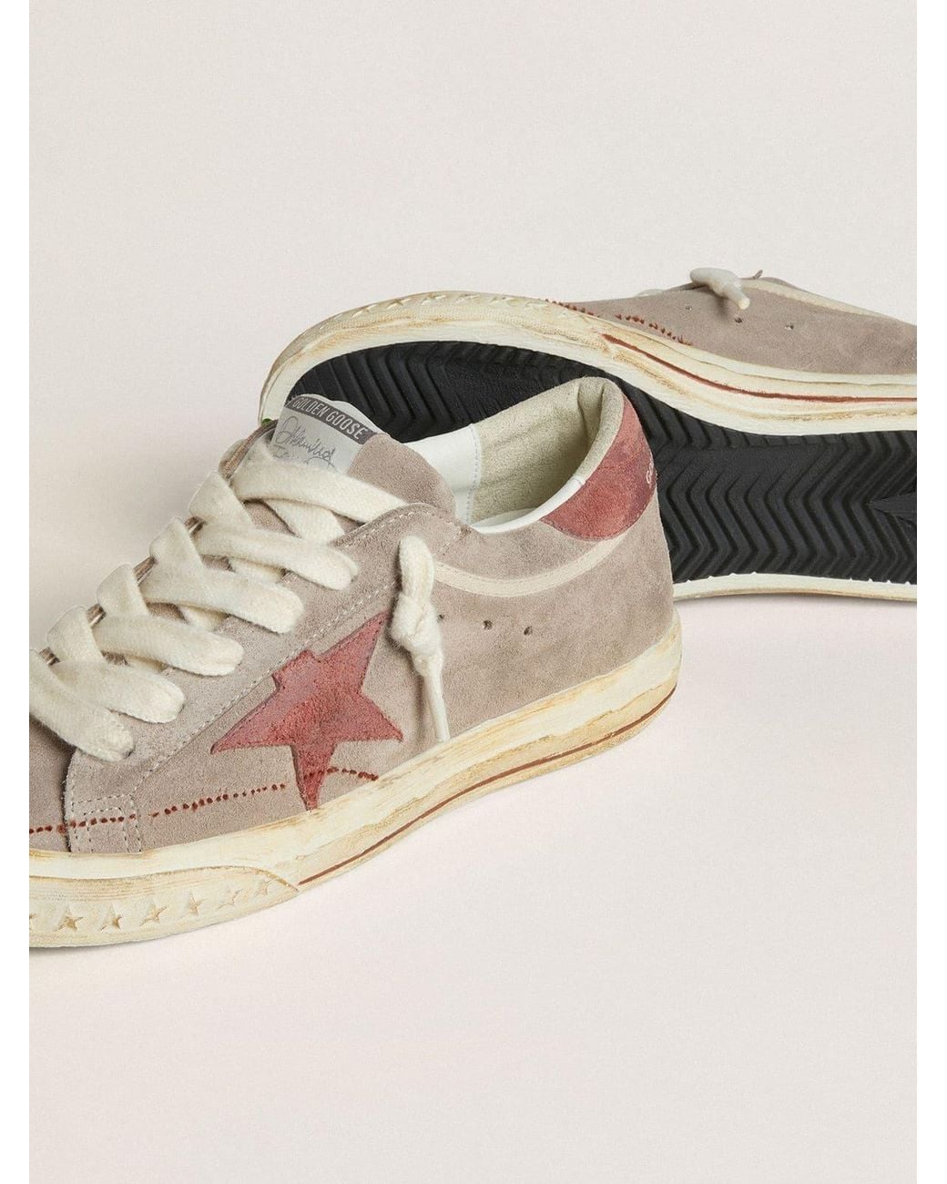 Golden Goose Deluxe Brand Brown Super-Star Destroyed Foxing Sneakers
