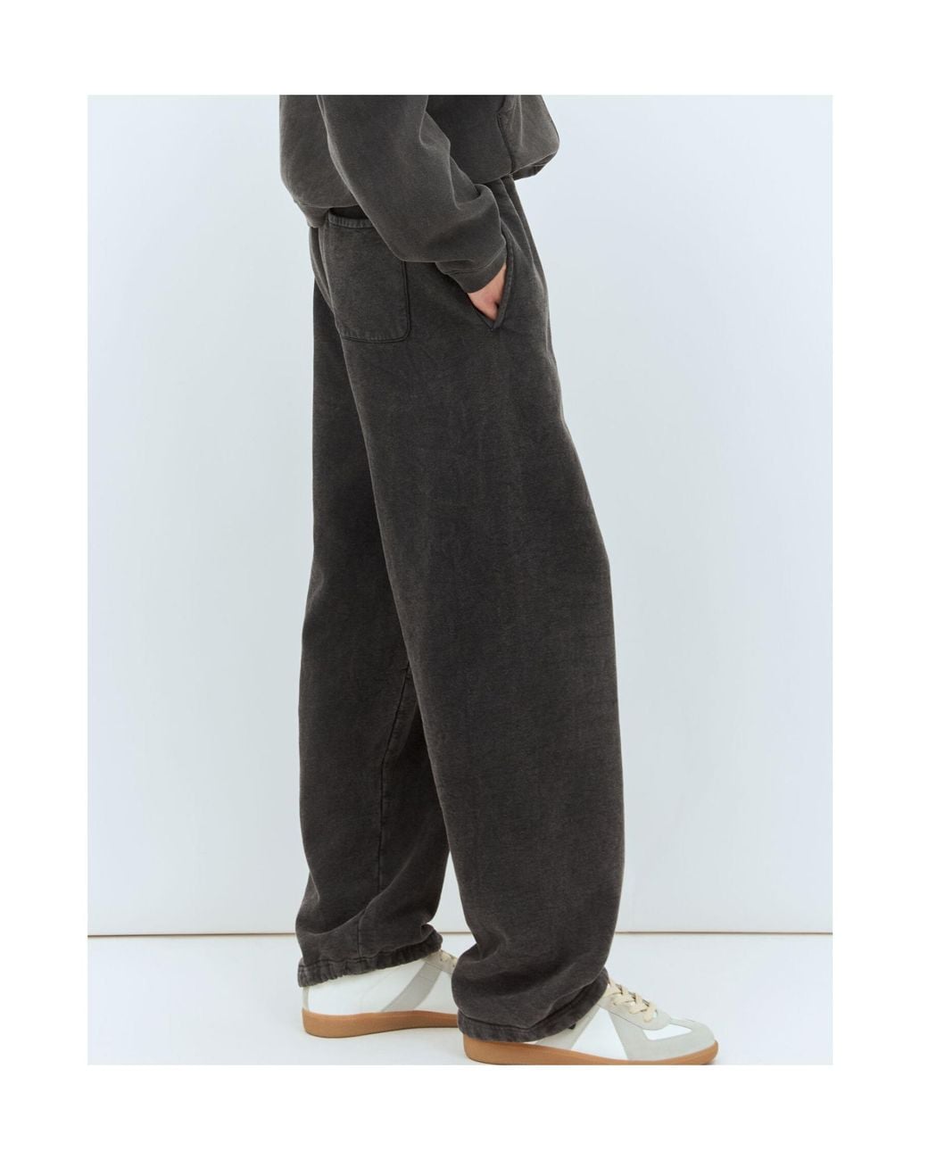 Stussy Gray Stüssy Faded Graphic Print Mid-Rise Track Pants for men