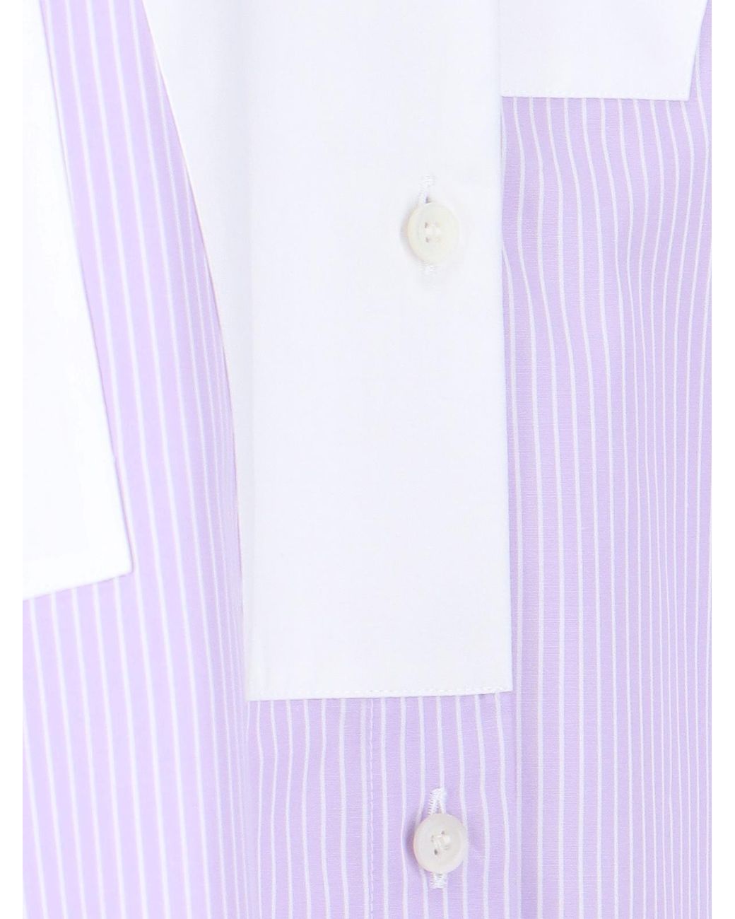 Loewe Purple Striped Asymmetric Shirt