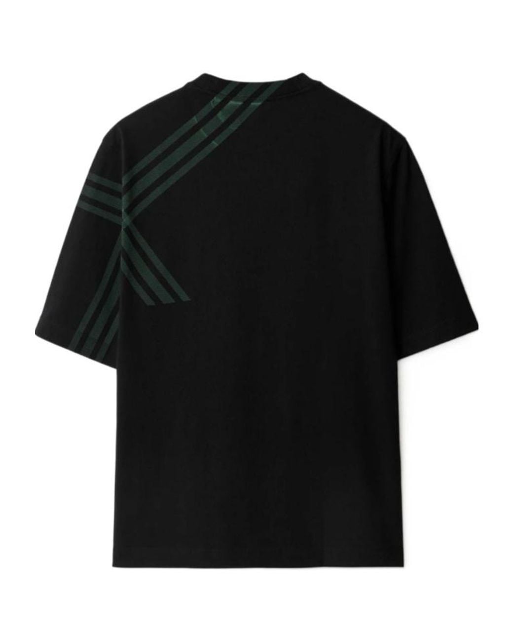 Burberry Black Short-Sleeve Cotton T-Shirt for men