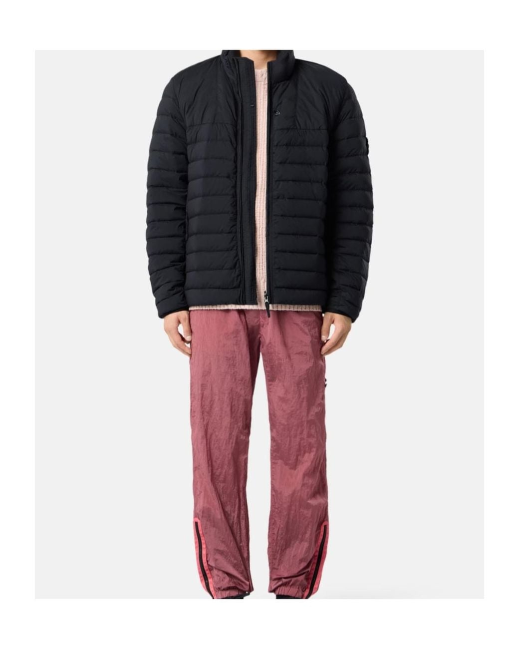 Stone Island Blue Seamless Tunnel Down Jacket for men