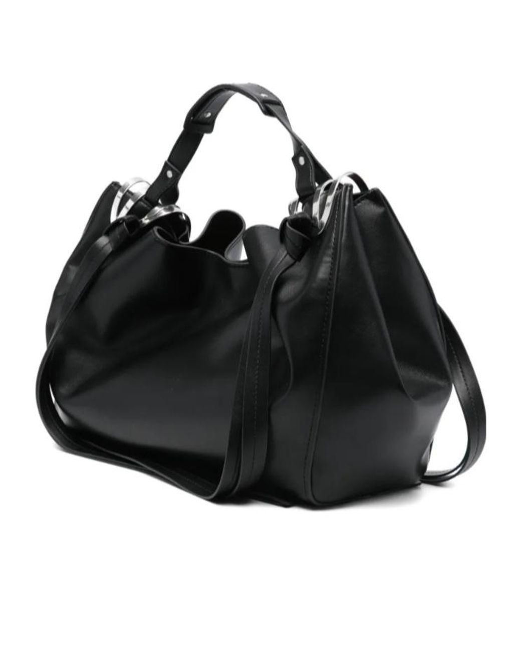DIESEL Black Knot-D Top Handle Tote Bag