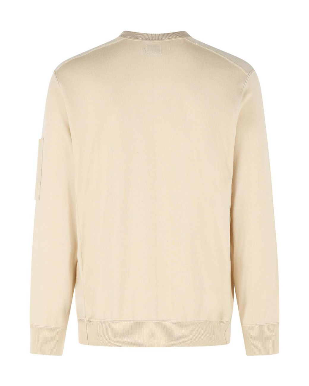 C P Company Natural Sea Island Lens Sweatshirt for men