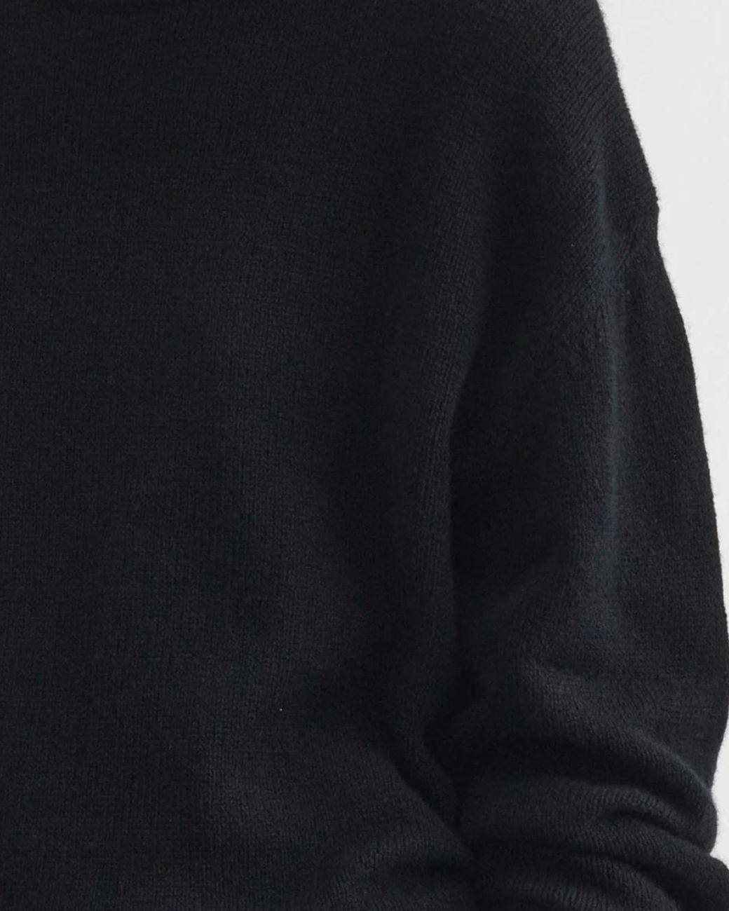 Phoebe Philo Black Cashmere Crew-Neck Sweater