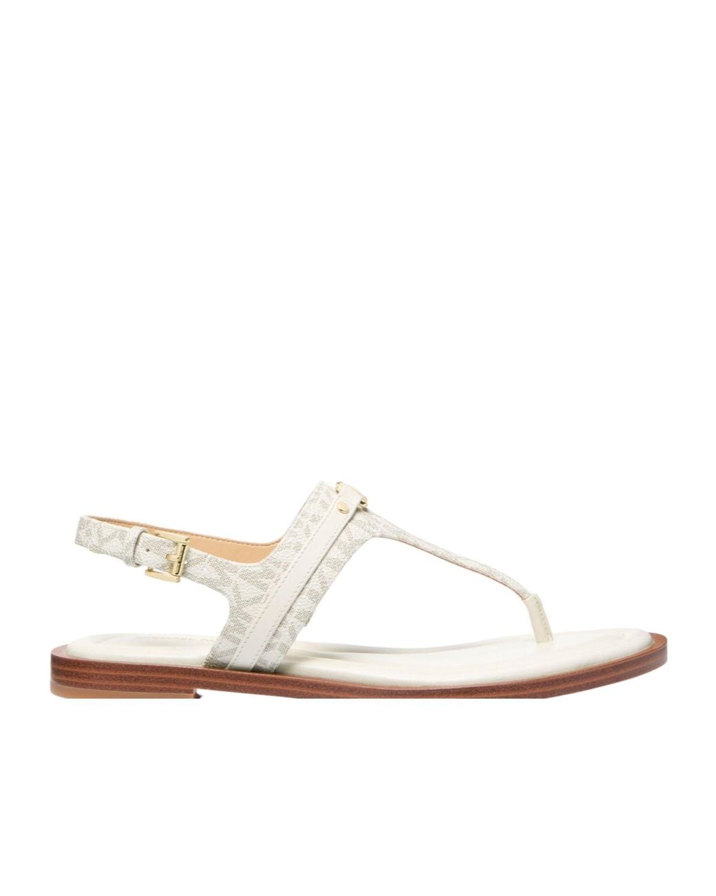 MICHAEL Michael Kors White Lightweight Flat Sandals