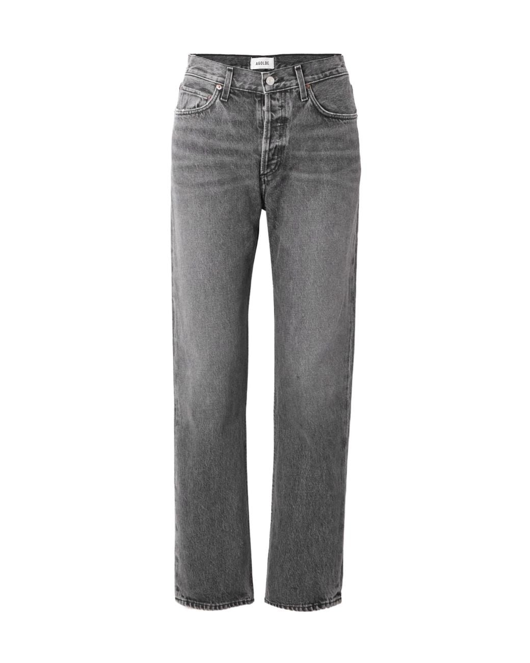 Agolde Gray Belt Loop Jeans