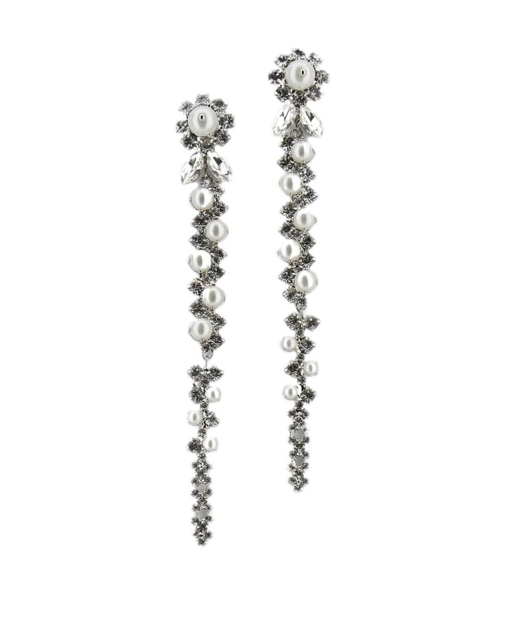 Simone Rocha White Drip Earrings