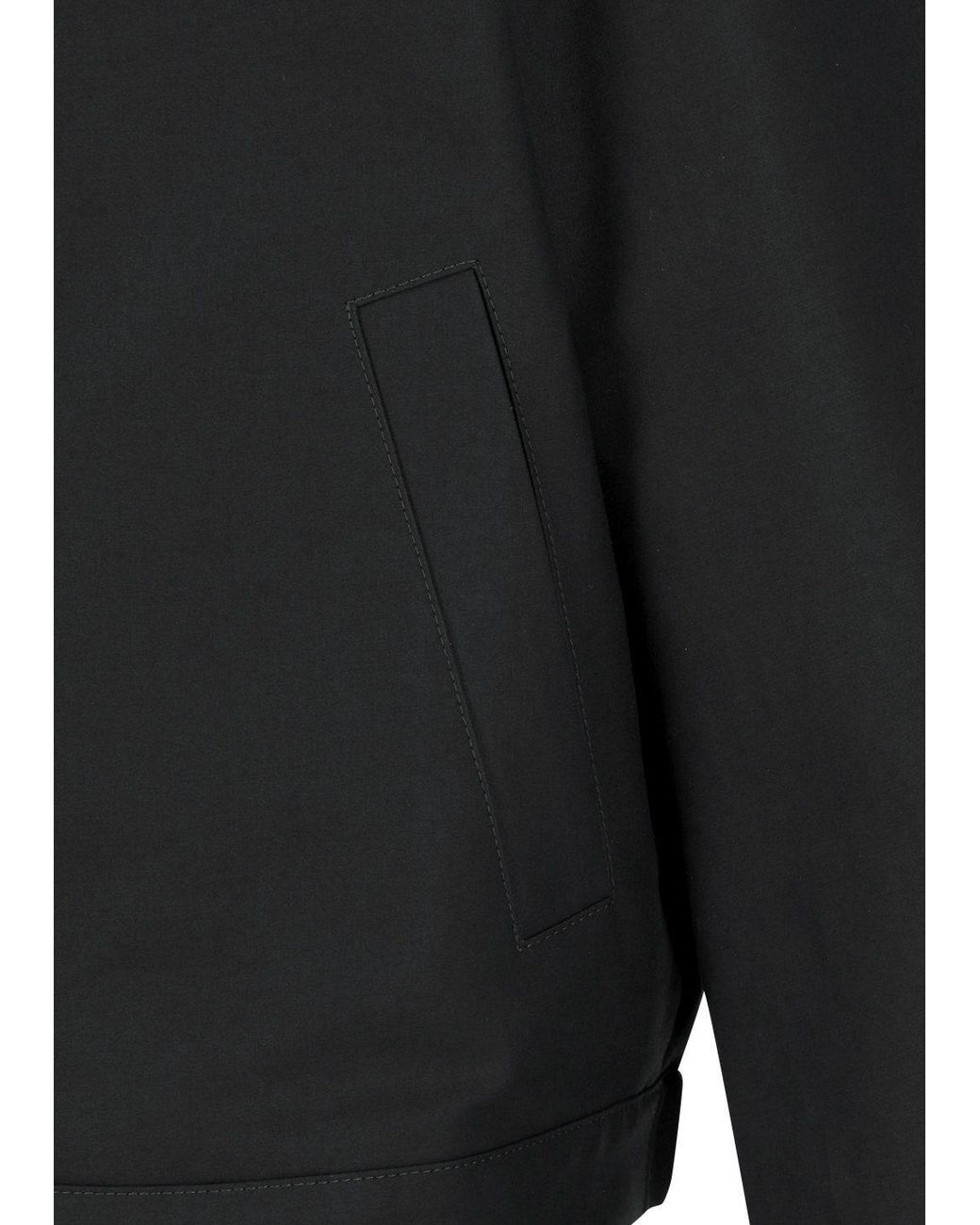 Amomento Blue Curved-Sleeve Cotton Jacket for men