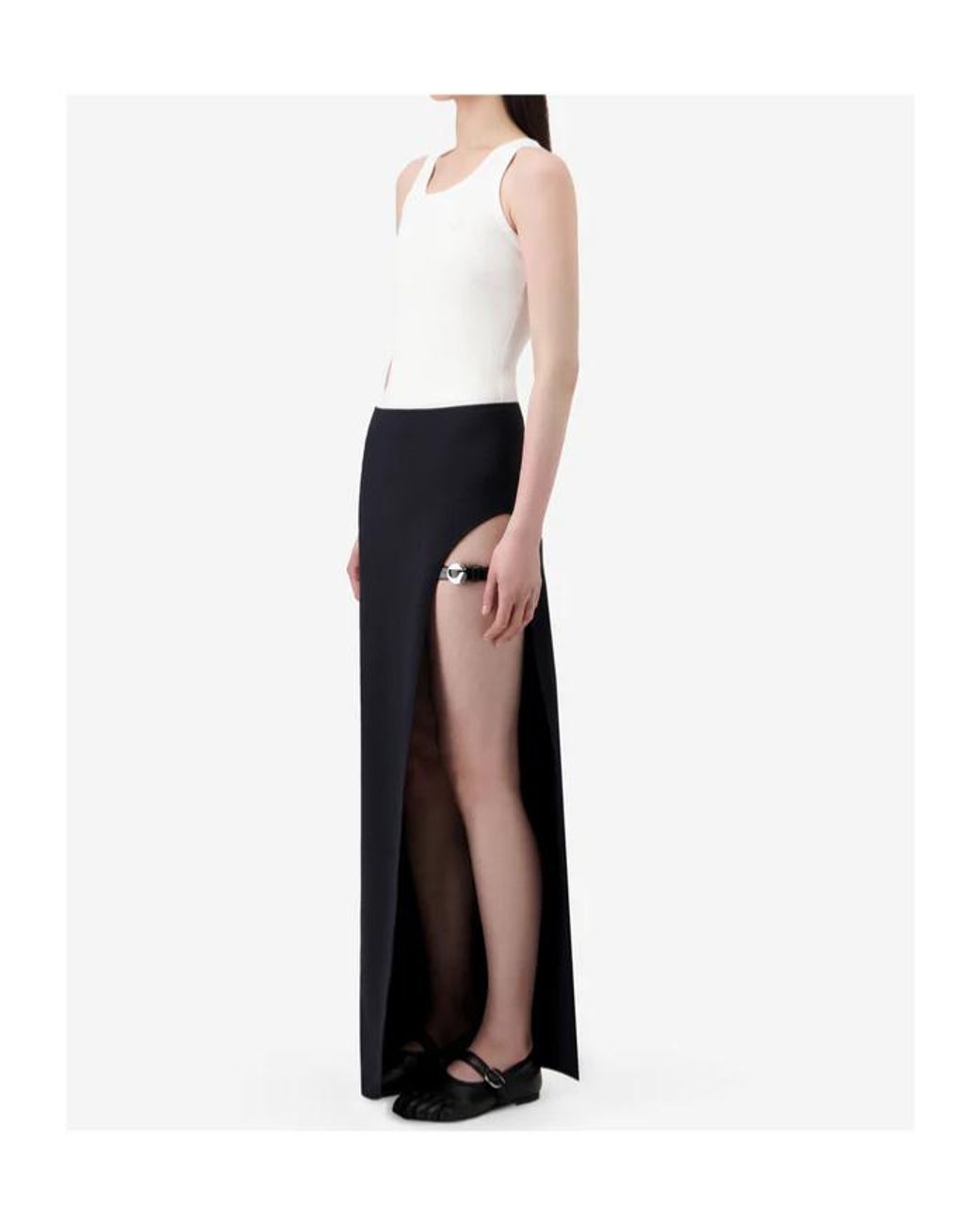 Coperni Blue Self-Tie Belt Skirt