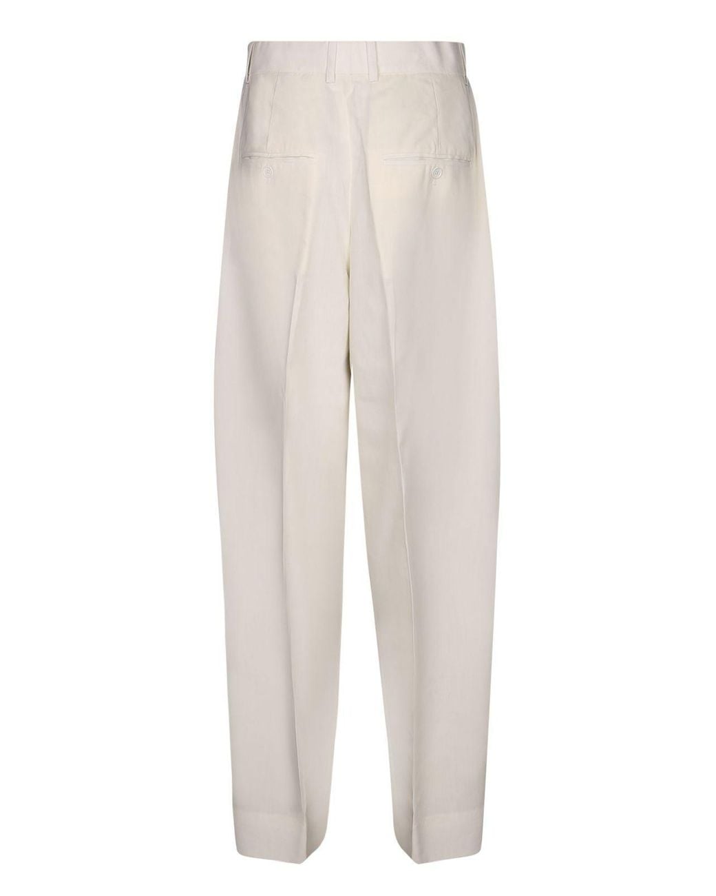 Totême White Totême High-Waist Trousers