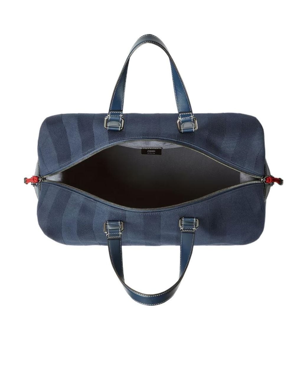 Fendi Blue Pequin Canvas Duffel Bag for men