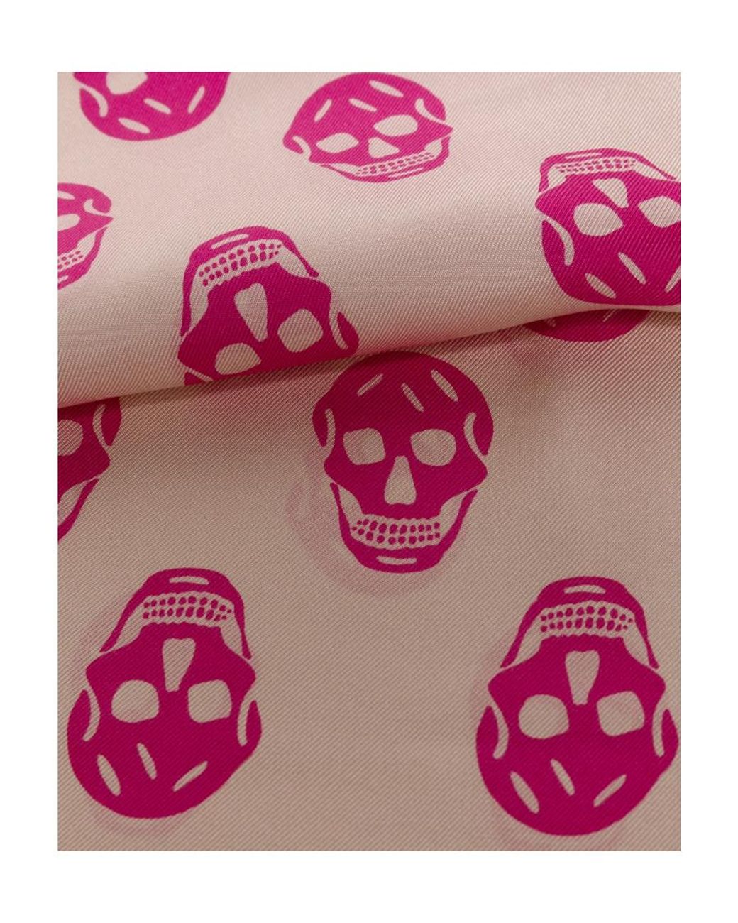 McQueen White Logo Details Scarves